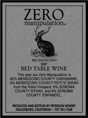 Peterson - Zero Manipulation Mendocino NV